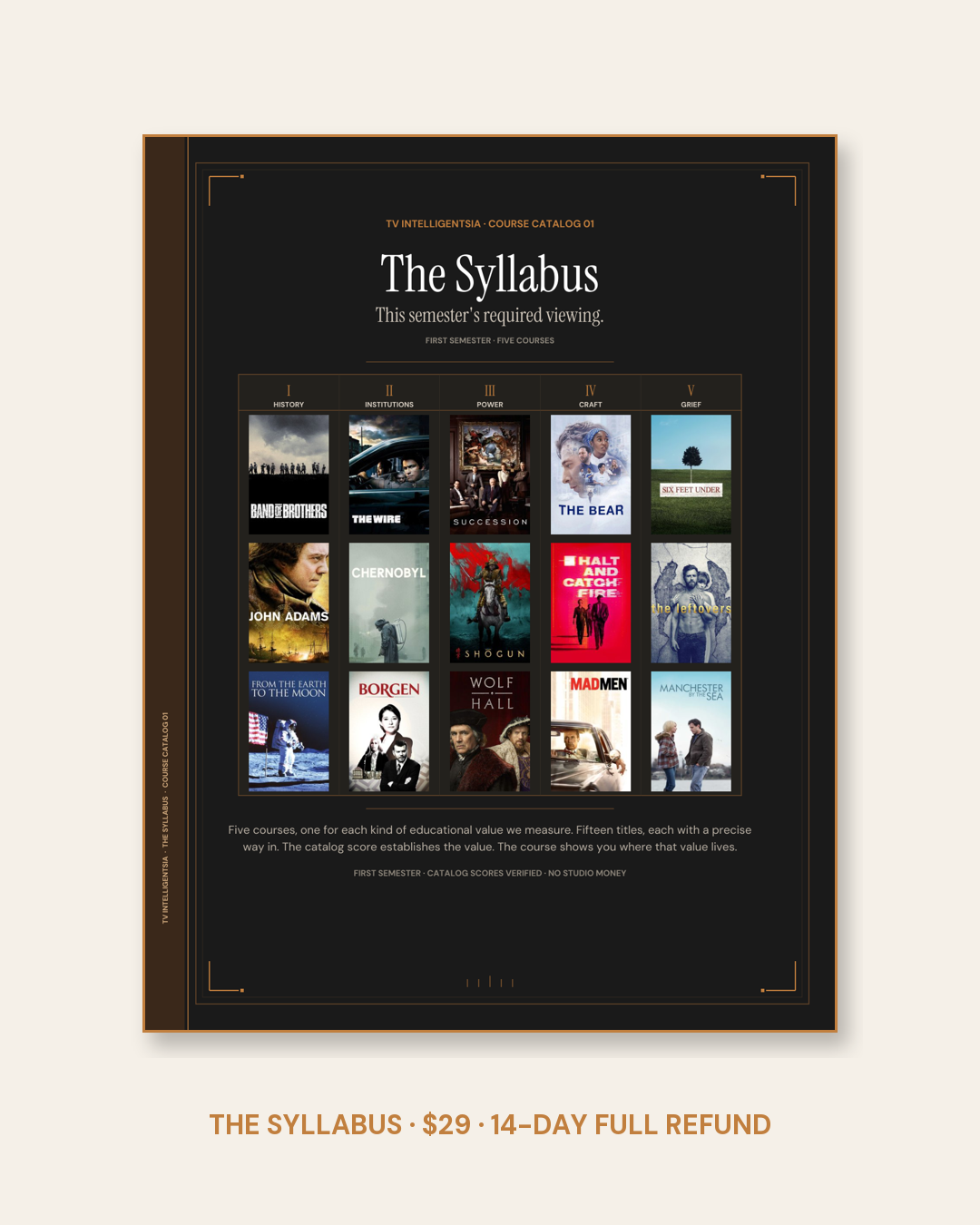 The Syllabus cover: this semester's required viewing