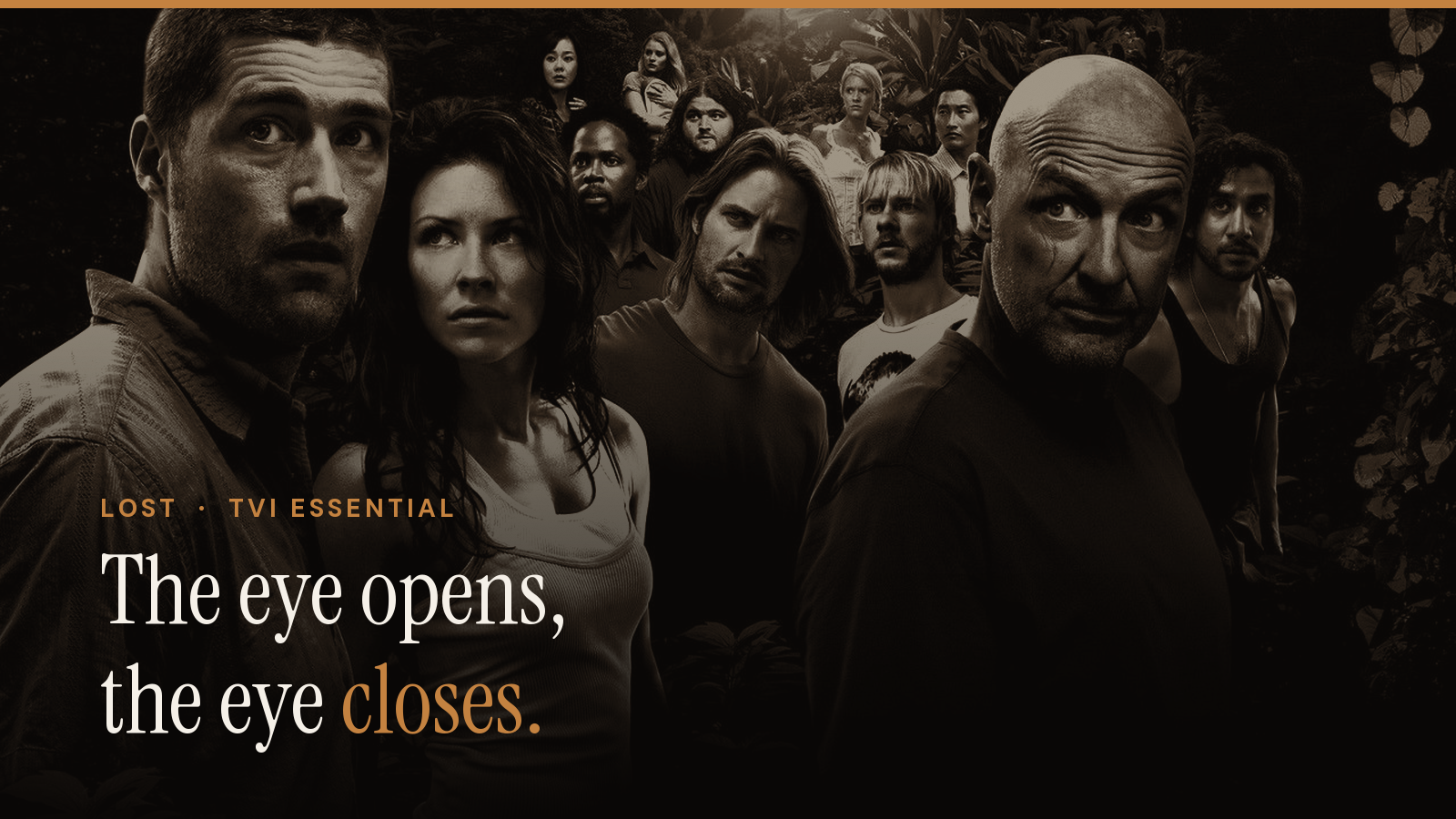 Lost (2004-2010). ABC. Editorial cover treatment, used for review.